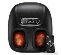 RENPHO Portable Masseur de Pieds avec Chaleur pour Fasciite Plantaire, Pétrissage Shiatsu 3D, Compression, Appareil Massage Pieds électrique pour Taille 45