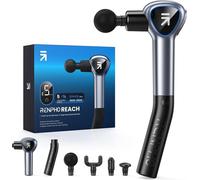 RENPHO Reach Mini Massager Gun avec poignée détachable et poignée d'extension Ecran LED tactile Gris