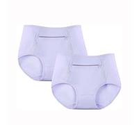 RENQIDD Femmes Pochette de Rangement Culotte Voyage A L'épreuve Des Pickpockets Sous-vêtements Taille Haute avec Fermeture Éclair Caleçon Boxeur 2 Paquets(XXL)