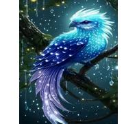 Renqidian Adulte Broderie Kit Point de Croix Oiseau 11CT Kit Point de Croix Pré Imprimé Enfant Débutant Avec Fils Set Facile-40x50 cm