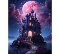 Renqidian Adulte Broderie Kit Point de Croix Paons 11CT Kit Point de Croix Pré Imprimé Enfant Débutant Avec Fils Set Facile-40x50 cm