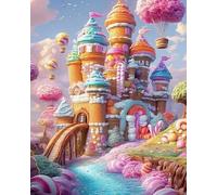 Renqidian Kit de Peinture Diamant Painting Adultes 5D Glacière Rond Diamond Painting Kit Complet, DIY Art Mosaique Maison Décoration 40x50 cm