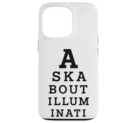 Renseignez-Vous sur Illuminati Eye Test Parody Conspiracy Theory Coque pour iPhone 13 Pro