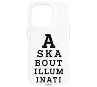 Renseignez-Vous sur Illuminati Eye Test Parody Conspiracy Theory Coque pour iPhone 15 Pro