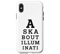 Renseignez-Vous sur Illuminati Eye Test Parody Conspiracy Theory Coque pour iPhone X/XS