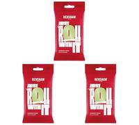 Renshaw - Fondant Pastel Green 250g, Pâte à Sucre Prêt à l'Emploi, Optimal pour Recouvrir et Décorer Gâteaux, Cupcakes et Biscuits, Vert pastel, 250 g (Lot de 3)