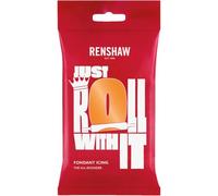 Renshaw - Fondant Tiger Orange 250g, Pâte à Sucre Prêt à l'Emploi, Optimal pour Recouvrir et Décorer Gâteaux, Cupcakes et Biscuits, Orange, 250 g