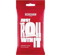 Renshaw - Fondant White 250g, Pâte à Sucre Prêt à l'Emploi, Optimal pour Recouvrir et Décorer Gâteaux, Cupcakes et Biscuits, Blanc, 250g