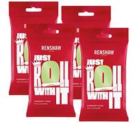 Renshaw Glaçage prêt à rouler Vert pastel 1 kg (Lot de 4 x 250 g)