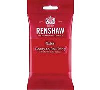 RENSHAW Pâte à sucre Extra Red 250 g - Lot de 6