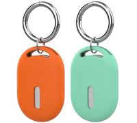 RenSheng 2 Pièces Coques en Silicone Compatibles avec Xiaomi Smart Tag, Coque Protègent des Rayures et de l'abrasion, avec Porte-Clés, Localisateurd'Animaux Coque Protection