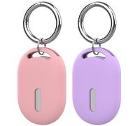 RenSheng 2 Pièces Coques en Silicone Compatibles avec Xiaomi Smart Tag, Coque Protègent des Rayures et de l'abrasion, avec Porte-Clés, Localisateurd'Animaux Coque Protection