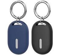 RenSheng 2 Pièces Coques en Silicone Compatibles avec Xiaomi Smart Tag, Coque Protègent des Rayures et de l'abrasion, avec Porte-Clés, Localisateurd'Animaux Coque Protection