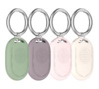 RenSheng 4 Pièces Coques de Protection en Silicone Compatibles avec Xiaomi Smart Tag, avec Porte-Clés. Peut Être Attaché aux Valises, Aux Sacs à Dos pour Enfants, Aux Clés et Aux Animaux Domestiques.