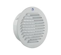 Renson 435/R - Grille d'évacuation ronde en aluminium - Renson - Blanc Ø 80