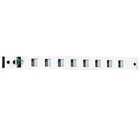 Renson s.a. - Grille d'aeration aluminium interieure a glissiere renson-485/1 - Finition.Argent -
