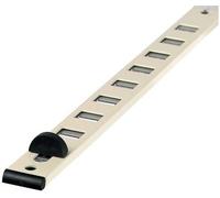 Renson Entrée d'air à glissière Type 485 - Autoréglable Aluminium 275×22 mm Noir - 634496