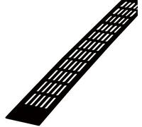 Renson s.a. - Grille d'aeration aluminium plate renson-488/2 - Finition.Noir -