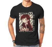 Rent a Girlfriend Manga Mizuhara Tshirt Punk Men's Black L