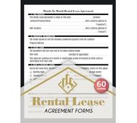 Rental Lease Agreement Forms: 60 Month-to-Month Residential Property Contract Forms Between Tenant and Landlord | 120 Single-Sided Pages