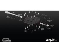 RENTHAL CYCLE Revo-F Flachpedal Alu/Gold