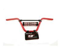 Renthal Guidon Classic Mini MX 50CC Playbike Ø22,2 mm avec barre rouge/mousse noire