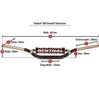 RENTHAL Guidon Twinwall type 990
