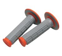 Renthal MX / Enduro en Fuseau Double Composant Poignées Diamant / Gaufre (Gris /