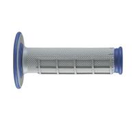 Renthal Revêtement Dual Grip semi-gauffré Dual Compound 22,2 mm Gris/Bleu