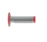Renthal - Poignées Guidon Moto Dual Grip Gris/Rouge