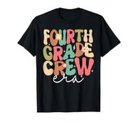 Rentrée à l'école Retro Groovy de l'ère de l'équipage de quatrième année T-Shirt