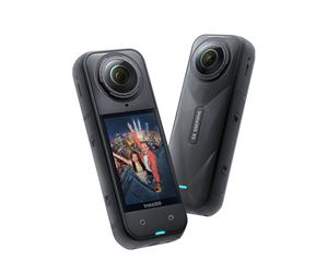 【Rentrée des classes】Insta360 X5 - Caméra d'action 360° 8K étanche, excellente performance en basse lumière, effet perche à selfie invisible, objectif remplaçable robuste, autonomie de 3 heures, prote