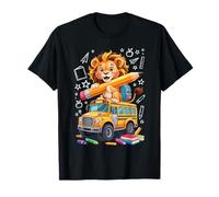 Rentrée des Classes Lion Bus Scolaire 100 Jours D’École T-Shirt