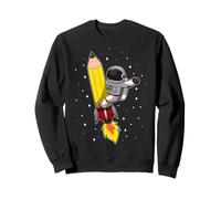 Rentrée Scolaire Astronaute fusée Espace drôle pour Enfants Sweatshirt