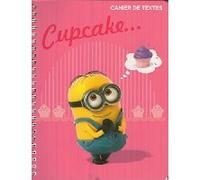 RENTREE SCOLAIRE - CAHIER DE TEXTE A SPIRALE MINION CUPCAKE 17X22 148 PAGES