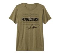 Rentrée Scolaire Collège de Français Enseignante Wordart T-Shirt Haut de Gamme