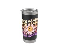 Rentrée scolaire groovy de 7e année, premier jour de septième année Gobelet isotherme en acier inoxydable double paroi