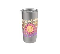 Rentrée scolaire groovy de 7e année, premier jour de septième année Gobelet isotherme en acier inoxydable double paroi