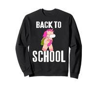 Rentrée Scolaire Licorne Élève Sac à Dos Rose Sweatshirt