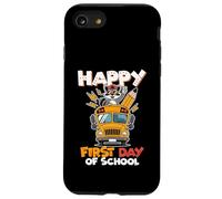 Rentrée scolaire raton laveur Happy First Day Of School Coque pour iPhone SE (2020) / 7 / 8
