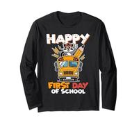Rentrée scolaire raton laveur Happy First Day Of School Manche Longue