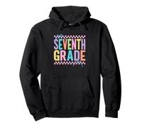 Rentrée scolaire rétro colorée de septième année Sweat à Capuche