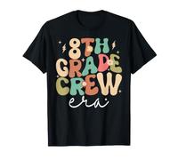 Rentrée Scolaire Retro Groovy de 8e année de l'ère de l'équipage T-Shirt