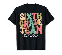 Rentrée Scolaire Retro Groovy de l'ère de l'équipe de sixième année T-Shirt