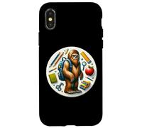 Rentrée scolaire Sasquatch garçons filles étudiant grand pied Coque pour iPhone X/XS