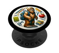 Rentrée scolaire Sasquatch garçons filles étudiant grand pied PopSockets PopGrip Adhésif