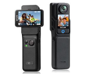 【Rentrée-scolaire】SJCAM C400 Caméra d’action 4K avec EIS 6 axes, double écran tactile, écran rabattable 2,29 pouces, batterie 437 min, boîtier compact 14,4 x 3,9 x 3,9 cm, étanche 30 m avec caisson, p