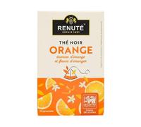 Renuté - Thé noir aromatisé à l'orange - 20 dosettes - Boîte 32g