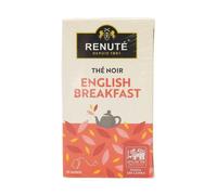 Renuté - Thé noir English breakfast - 25 sachets - Boîte 50g