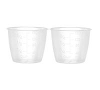 renvena 2/5 /10 Pcs Tasse à Mesurer 160ml pour Cuiseur de Riz Verres Doseurs Plastique Outils de Mesure pour Ingrédients Secs et Liquides 2 Pcs Clair Taille Unique